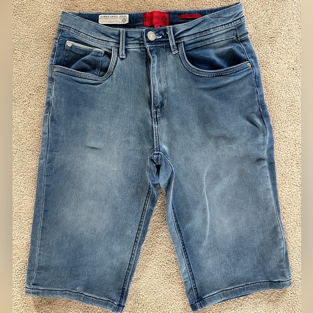 Point Zero Light Blue Denim Shorts